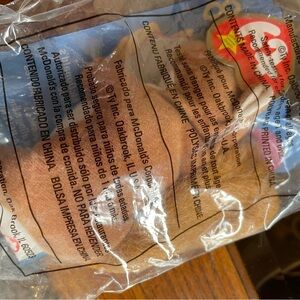 Ty Teenie Beanie Babie Nuts the Squirrel McDonald's Happy Meal Toy 8 1999 Sealed
